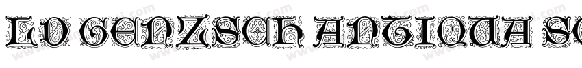 LD Genzsch Antiqua SC字体转换